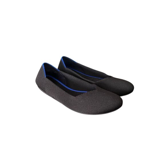 Rothy's Shoes - ROTHY’S The Flat Round Toe Ballet Shoes Black Knit Slip On Women's Size 8.5